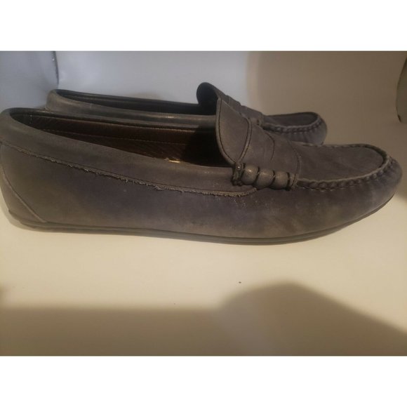 Allen Edmonds AE  Men's Penny Loafers Gray Suede Shoes Size 10 D - Picture 4 of 12